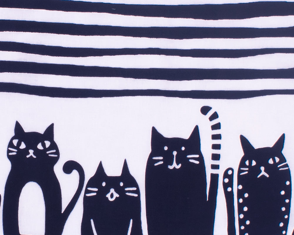 Tenugui, Chusen-Zome, Purple Shima Neko