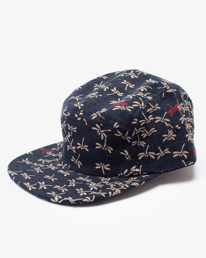 5-Panel Indigo Tonbo with Red Cap