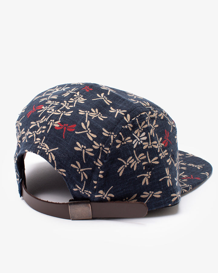 5-Panel Indigo Tonbo with Red Cap