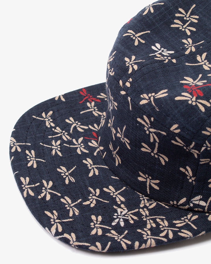 5-Panel Indigo Tonbo with Red Cap