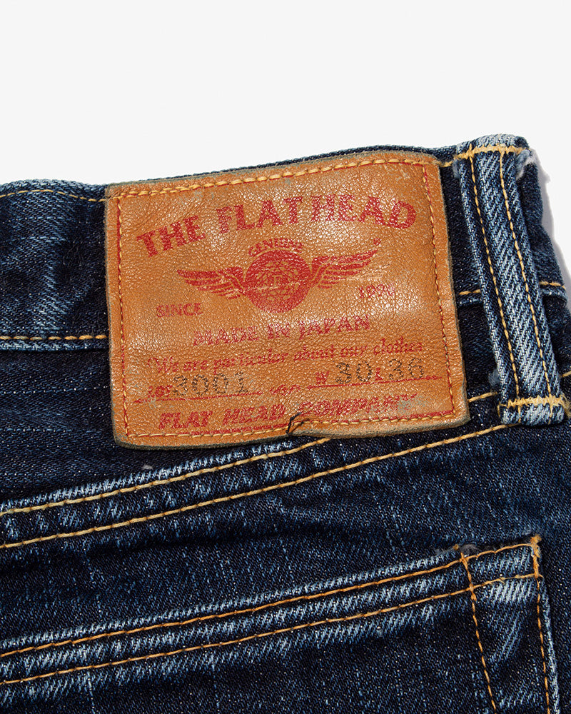 Japanese Repro Denim Jeans, The Flathead Co. Brand, Vintage Selvedge Denim - 28" x 30"