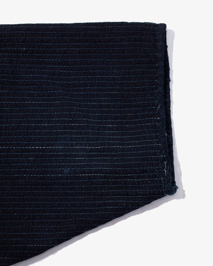 Vintage Noragi Jacket, Altered, Boro, Fully Sashiko Stitched, Dark Indigo