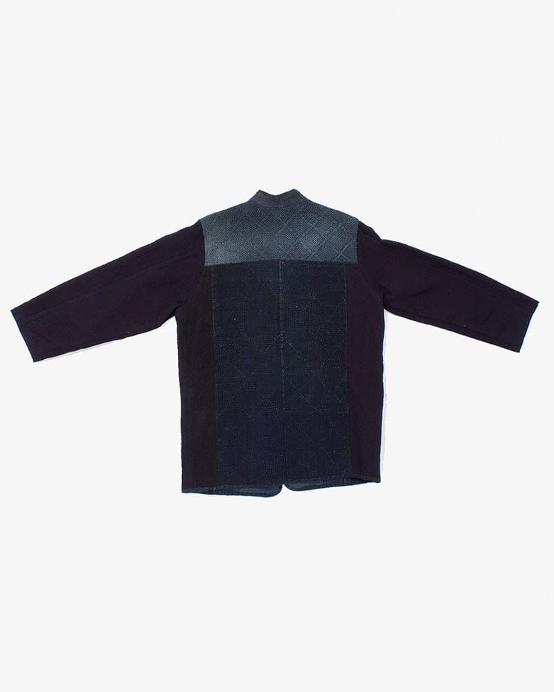 Vintage Noragi Jacket, Altered, Boro, Mandarin Collared