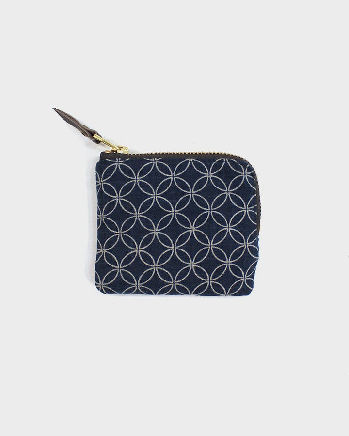 Kiriko Original, Zipper Wallet, Indigo Shippou