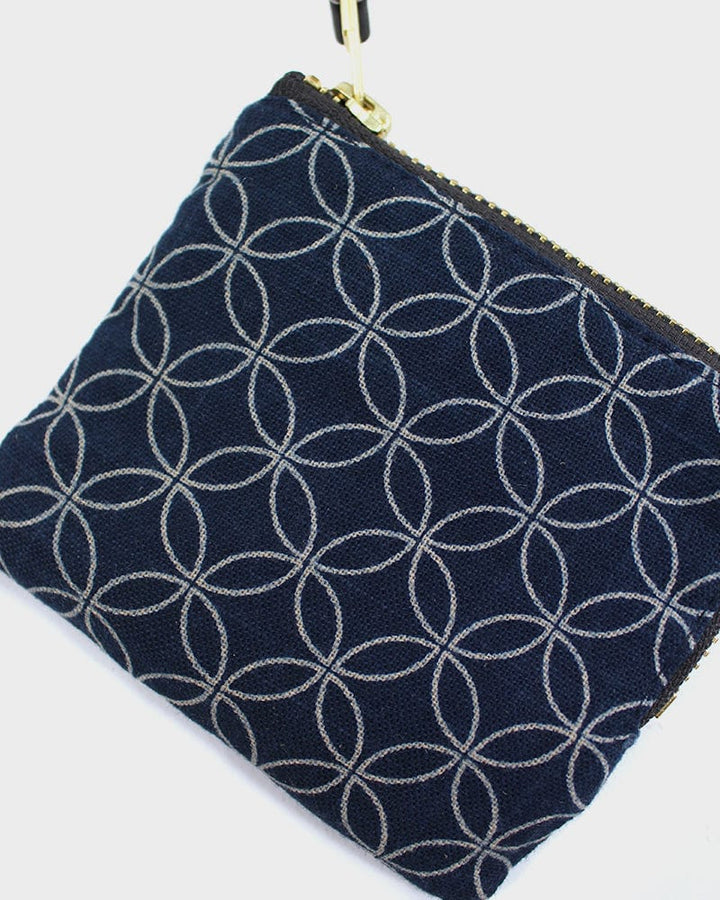Kiriko Original, Zipper Wallet, Indigo Shippou