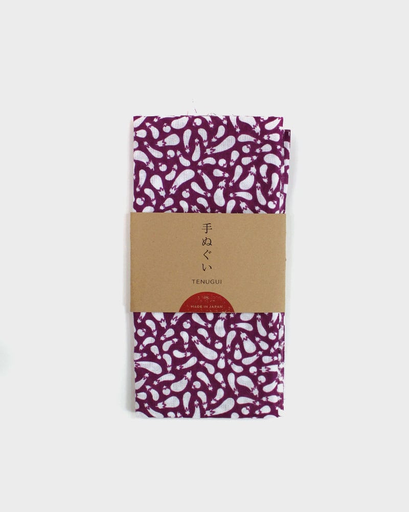 Tenugui, Classic, Komon, Nasubi (Eggplant)