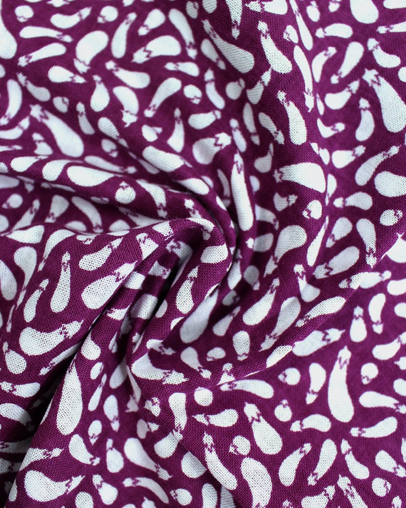 Tenugui, Classic, Komon, Nasubi (Eggplant)