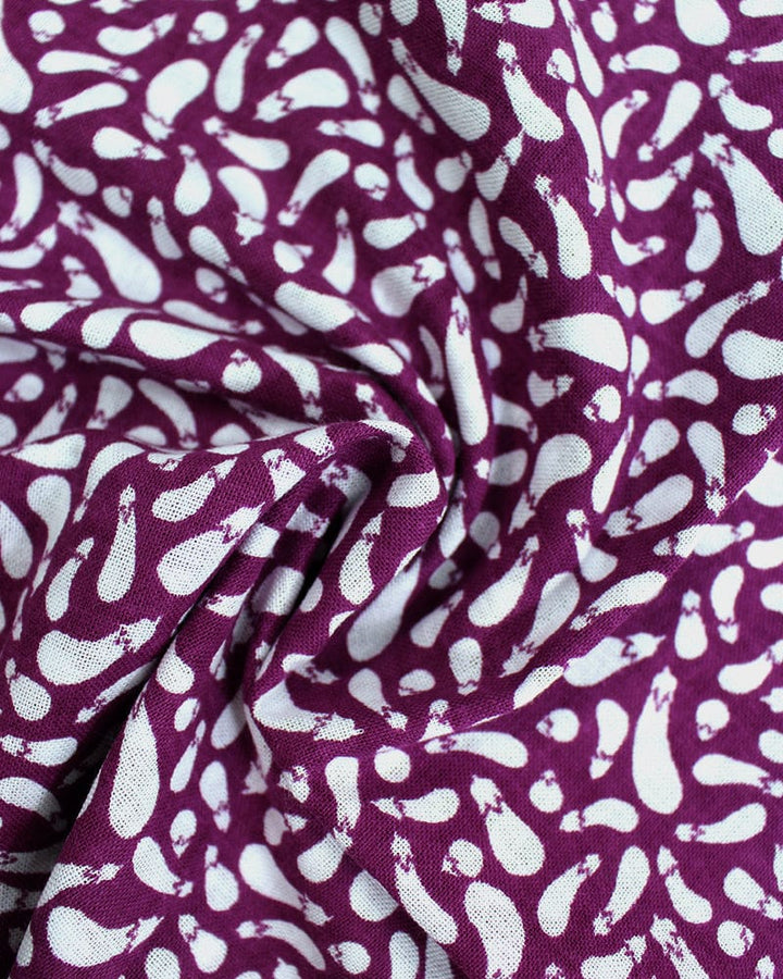 Tenugui, Classic, Komon, Nasubi (Eggplant)