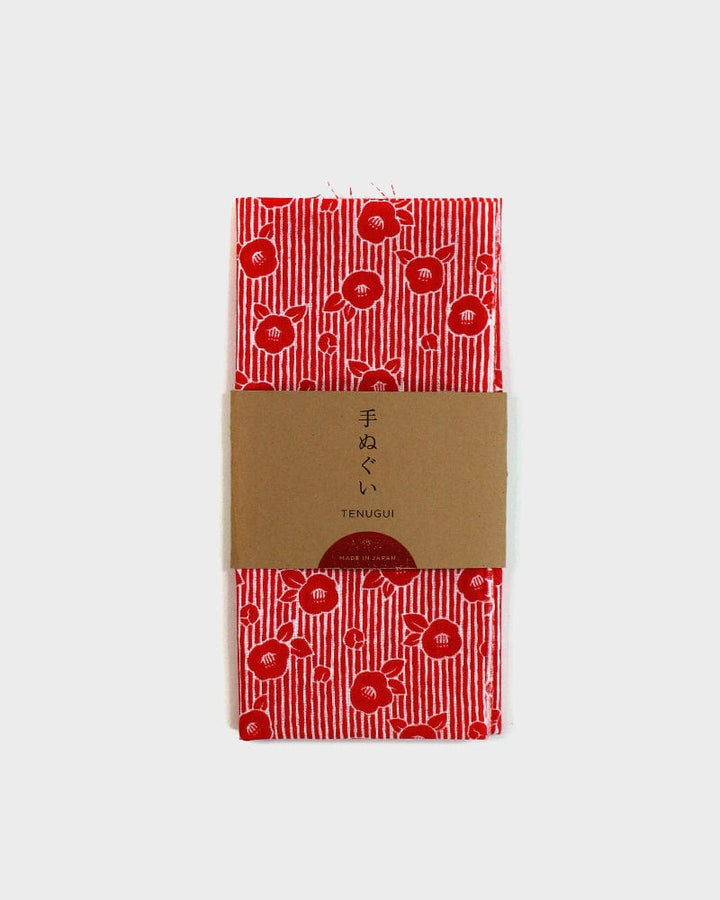 Tenugui, Classic, Komon, Red Tsubaki and Shima