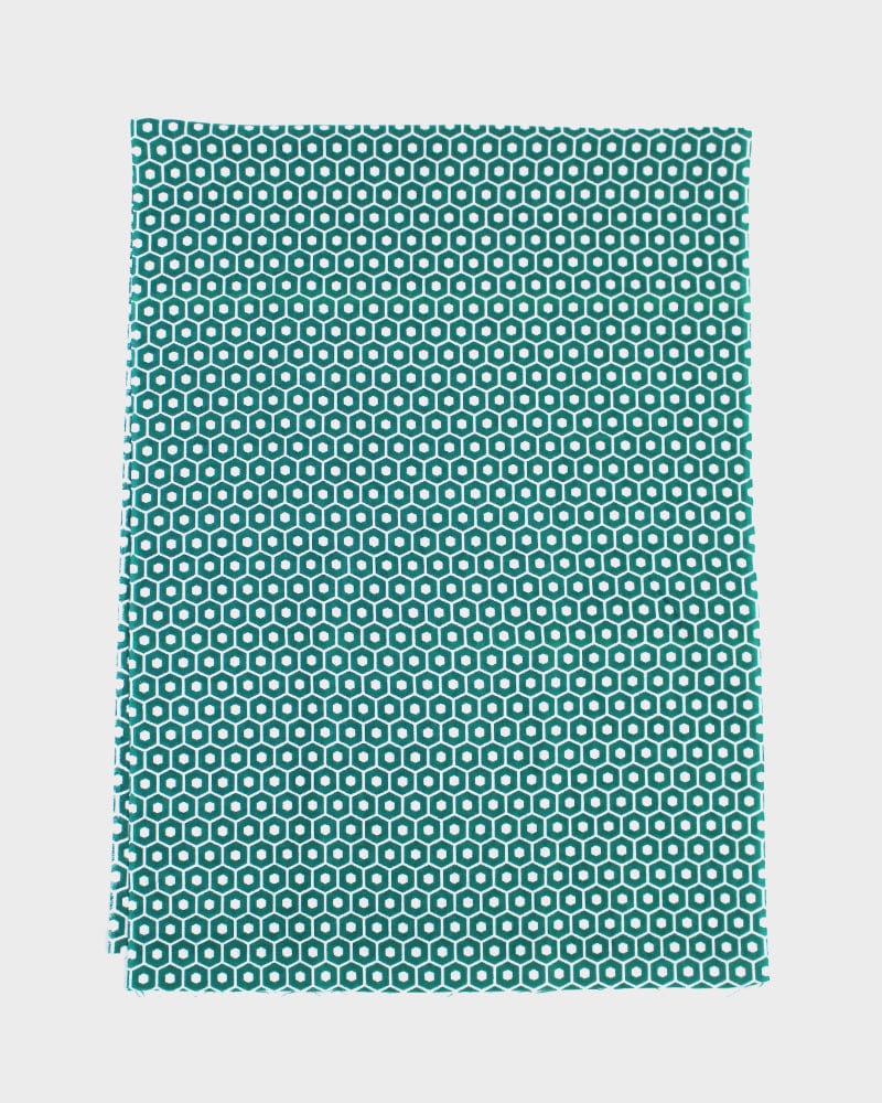 Tenugui, Classic, Komon, Green Kikkou – Kiriko Made