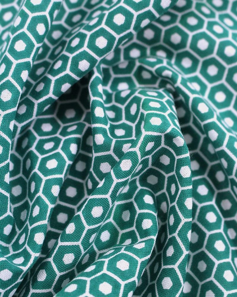 Tenugui, Classic, Komon, Green Kikkou
