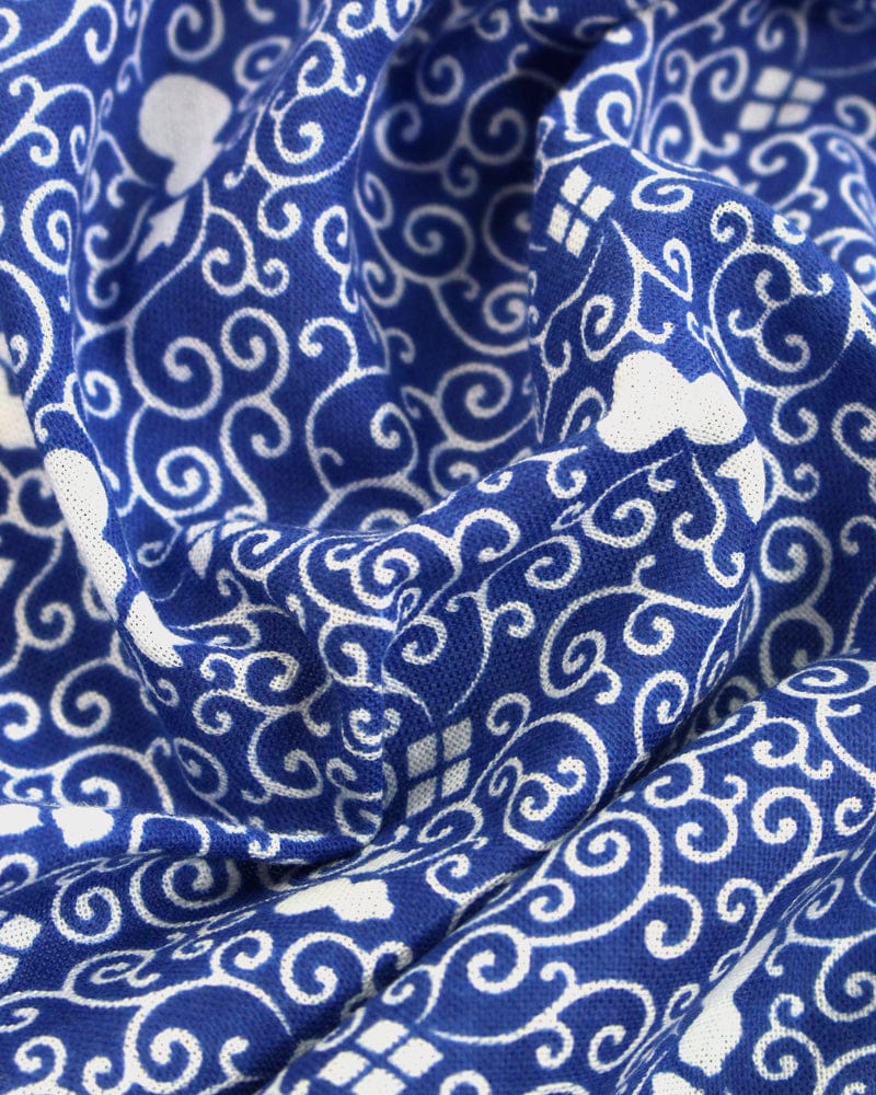 Tenugui, Classic, Komon, Blue Hyotan