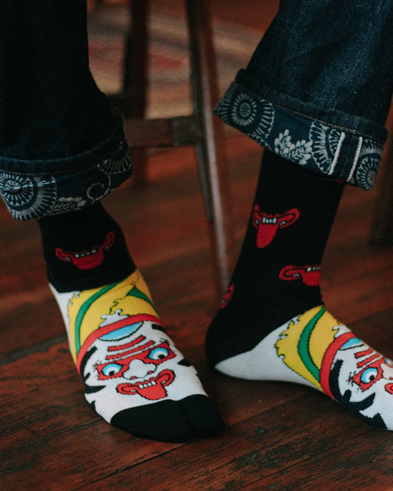 Wa-Modern Tabi Socks, Kabuki (M/L)