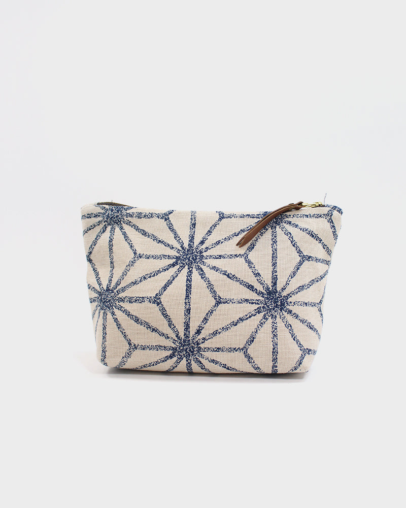 Kiriko Original Stand-Up Pouch, Natural Large Asanoha
