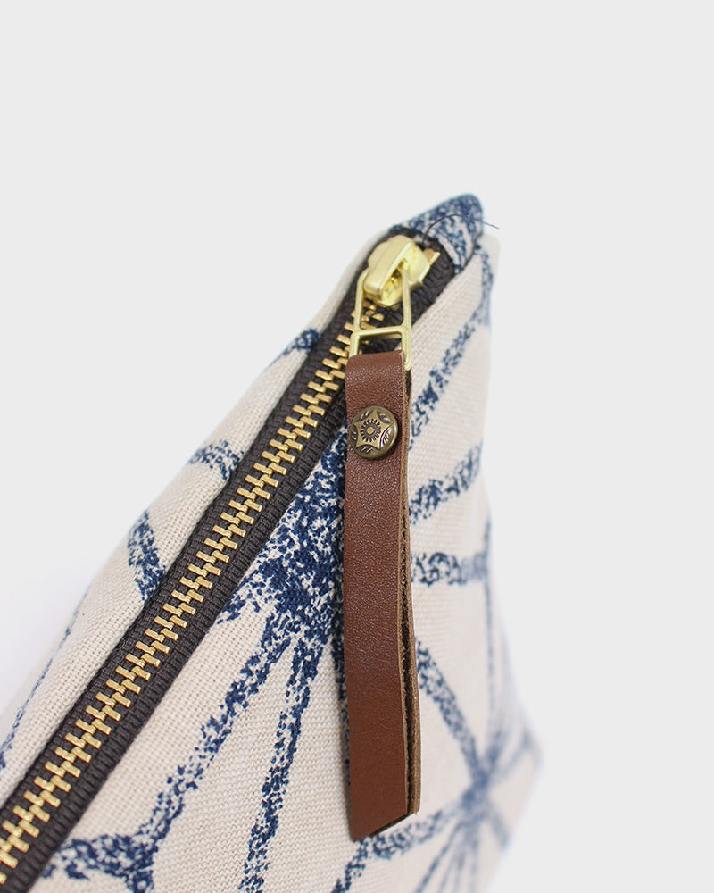 Kiriko Original Stand-Up Pouch, Natural Large Asanoha