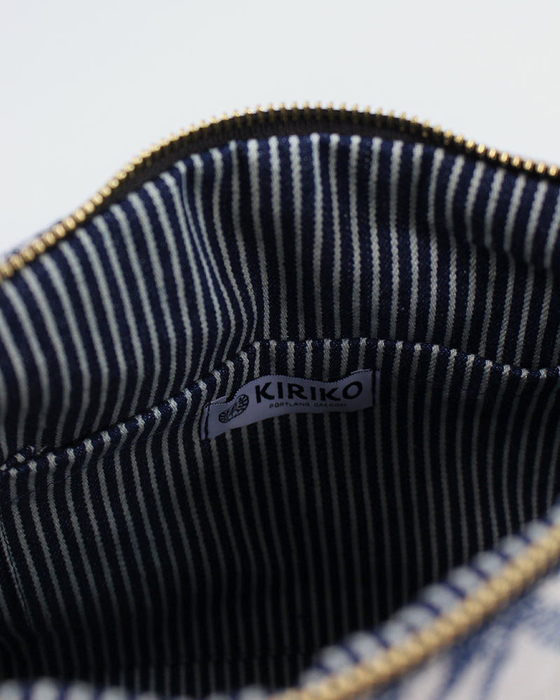 Kiriko Original Stand-Up Pouch, Natural Large Asanoha