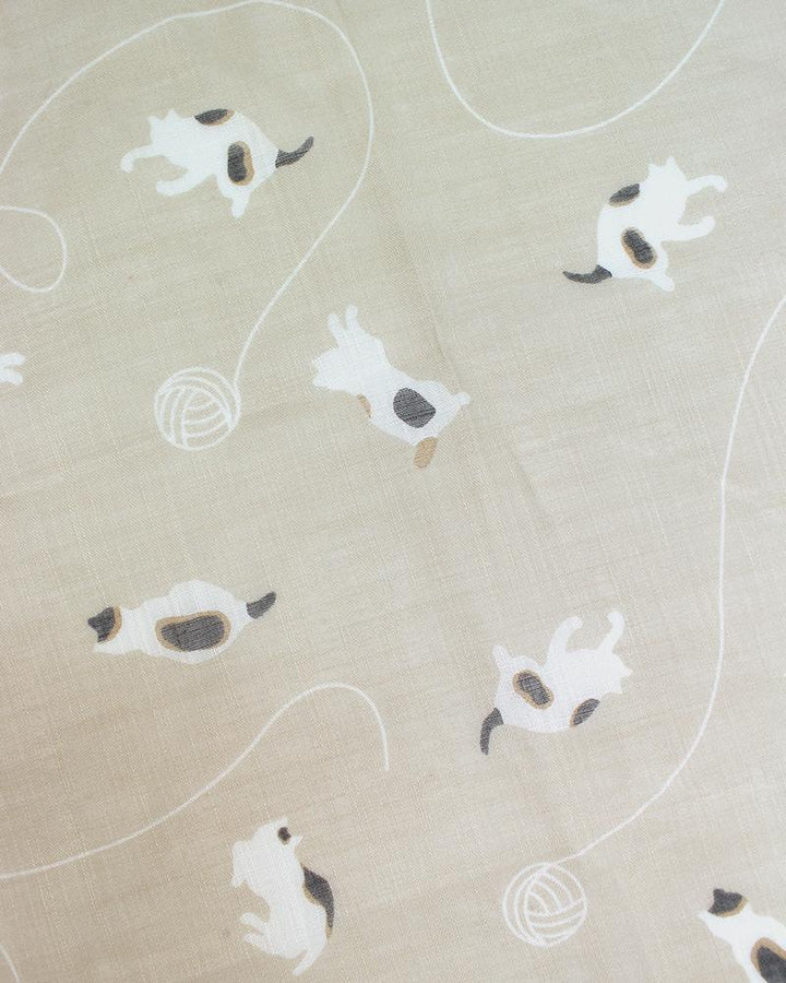 Japanese Handkerchief, Classic, Fushiito, Cat