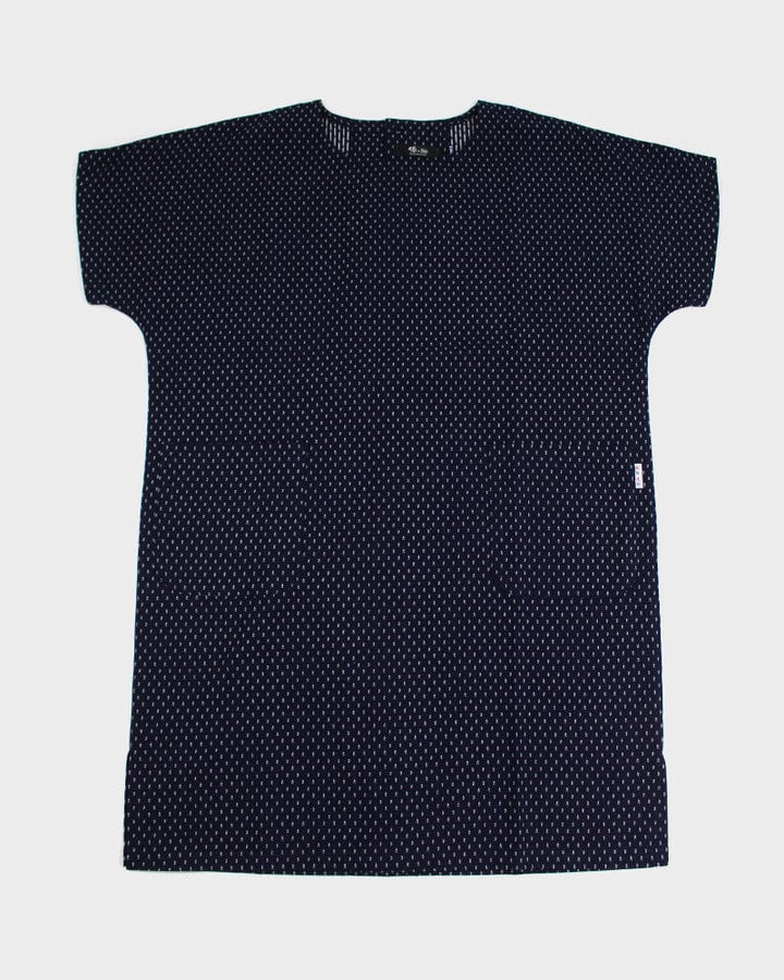ToK Pocket Dress, Oversized, Indigo with White Dashes