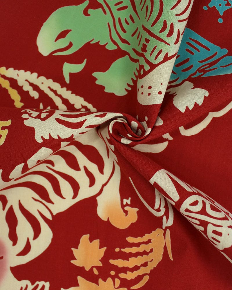 Tenugui, Chusen-Zome, Red Four Gods