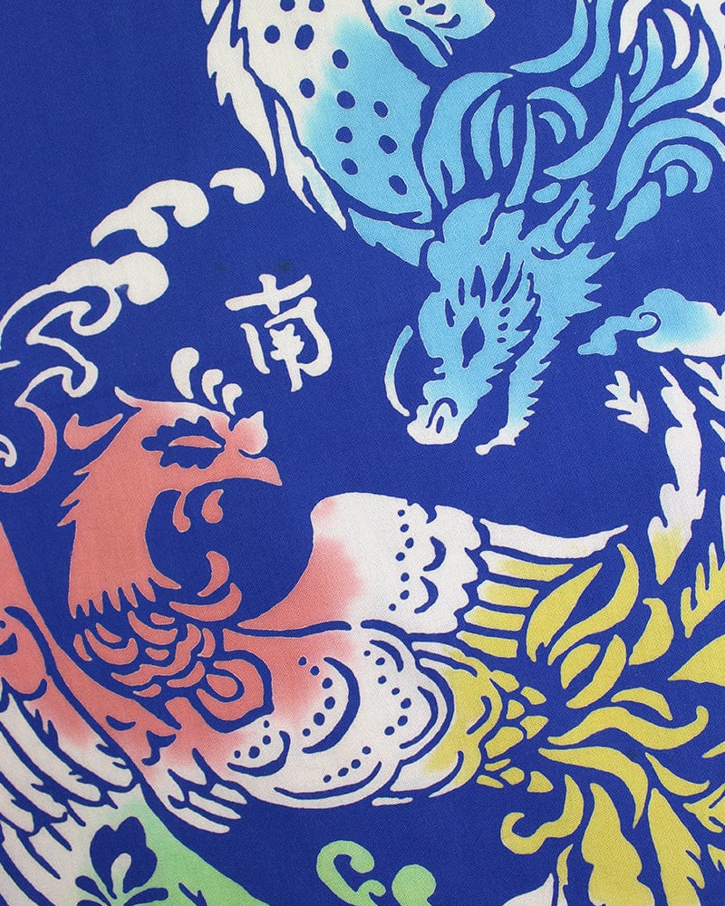 Tenugui, Chusen-Zome, Blue Four Gods