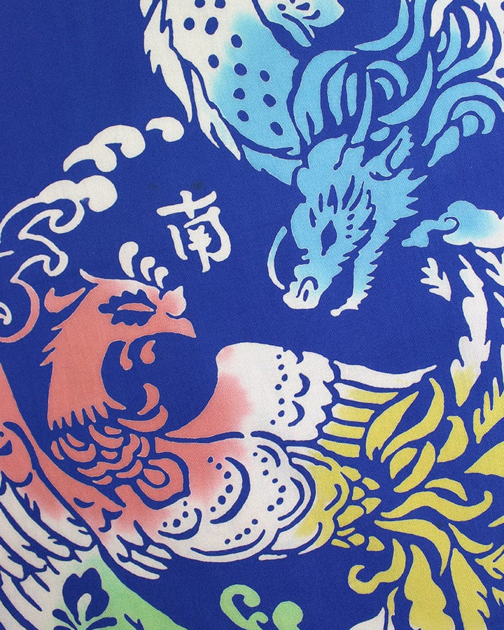 Tenugui, Chusen-Zome, Blue Four Gods