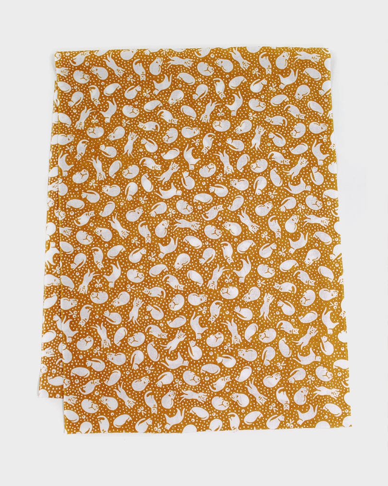 Tenugui, Classic, Komon, Orange Neko