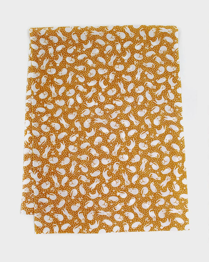 Tenugui, Classic, Komon, Orange Neko