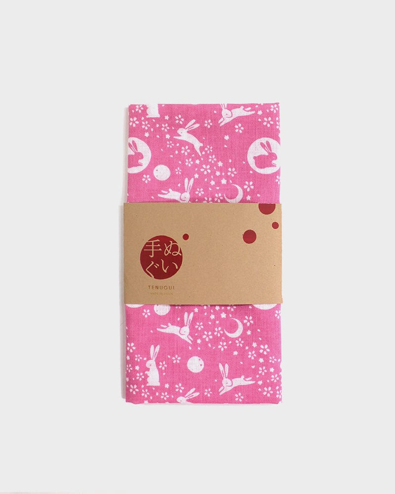 Tenugui, Classic, Komon, Pink Usagi and Moon