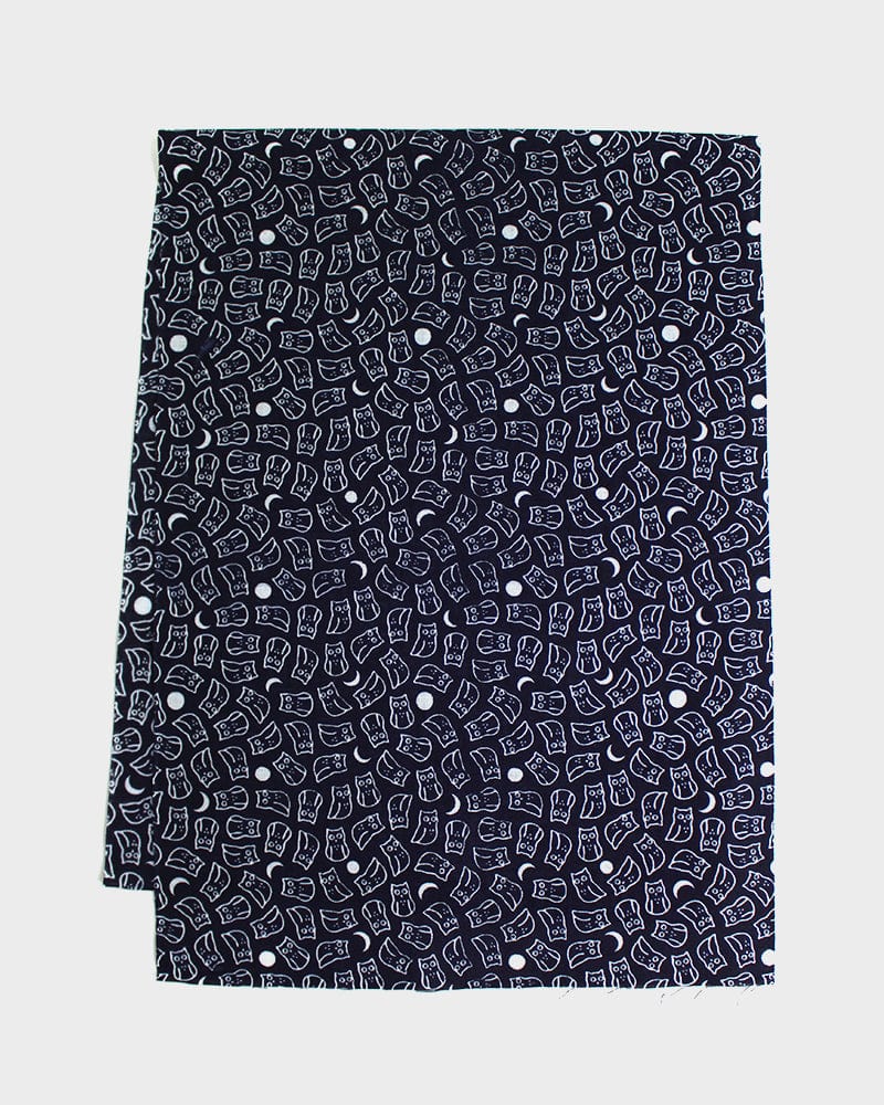 Tenugui, Classic, Komon, Dark Navy Owl