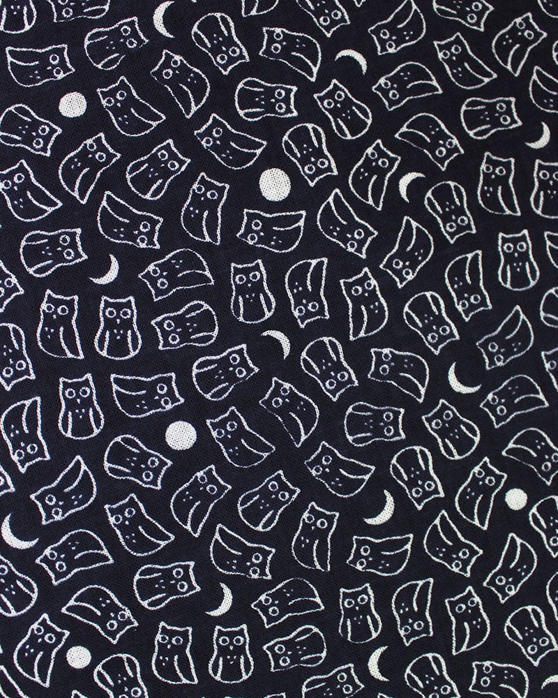 Tenugui, Classic, Komon, Dark Navy Owl