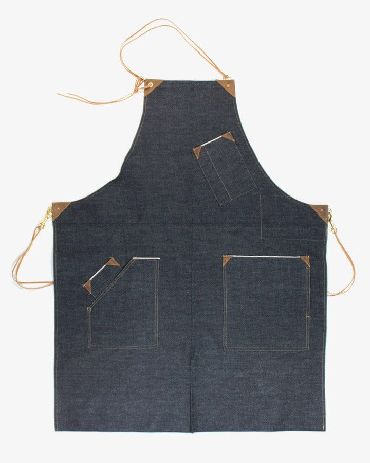 Kokoro Original Work Apron, Full, Japanese Selvedge Denim, Indigo