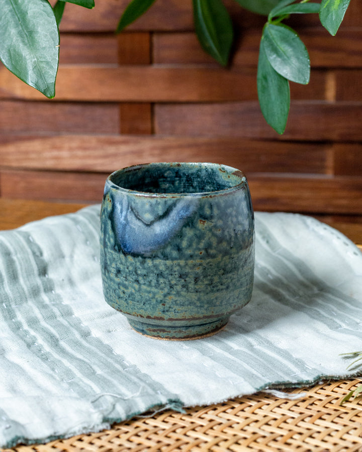 Mashiko-Yaki Indigo Yunomi Tea Cup