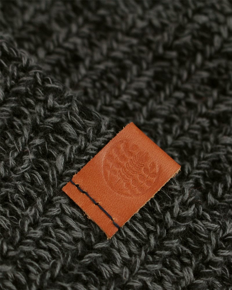 Kiriko Original Knit Cap, Marbled Charcoal, 9 ˝