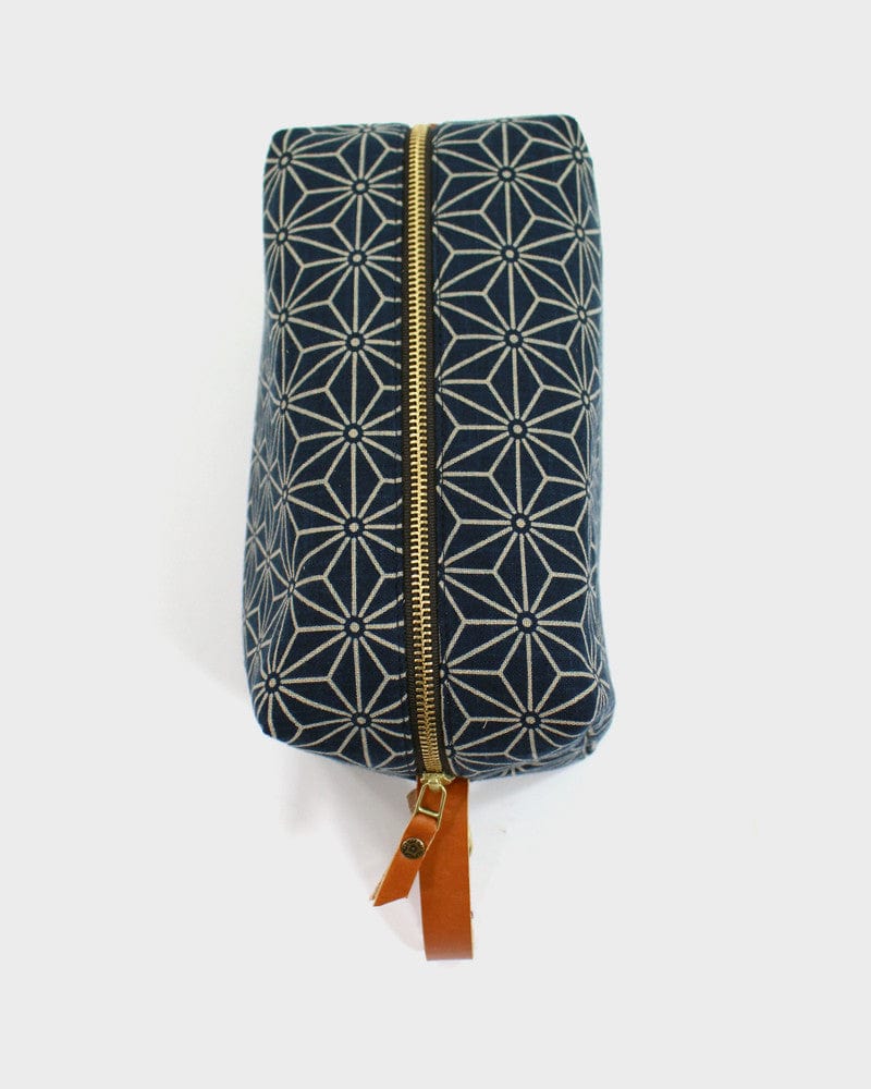 Kiriko Original Dopp Kit, Indigo Asanoha
