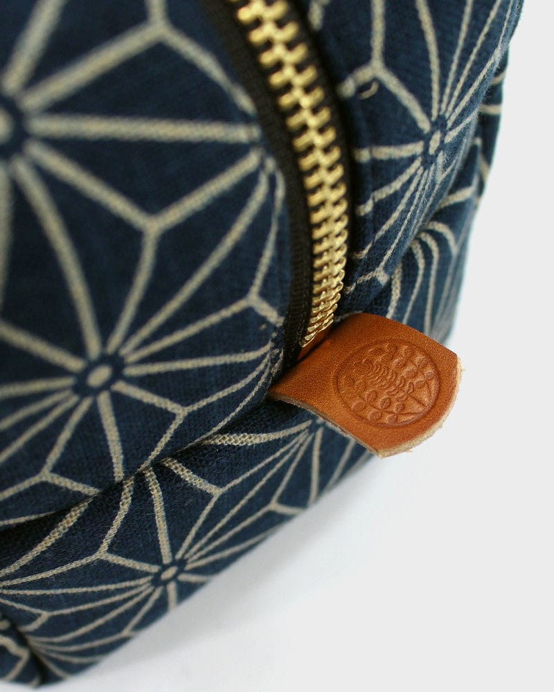 Kiriko Original Dopp Kit, Indigo Asanoha