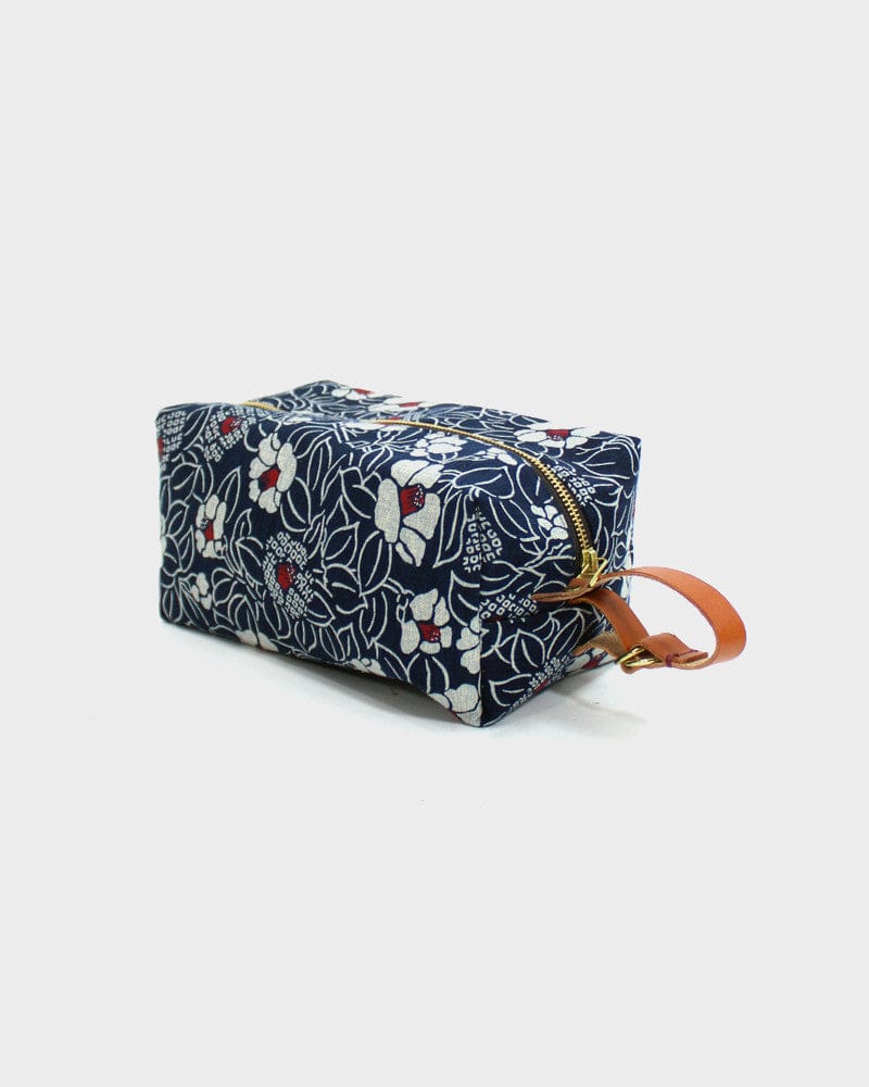Kiriko Original Dopp Kit, Indigo Tsubaki