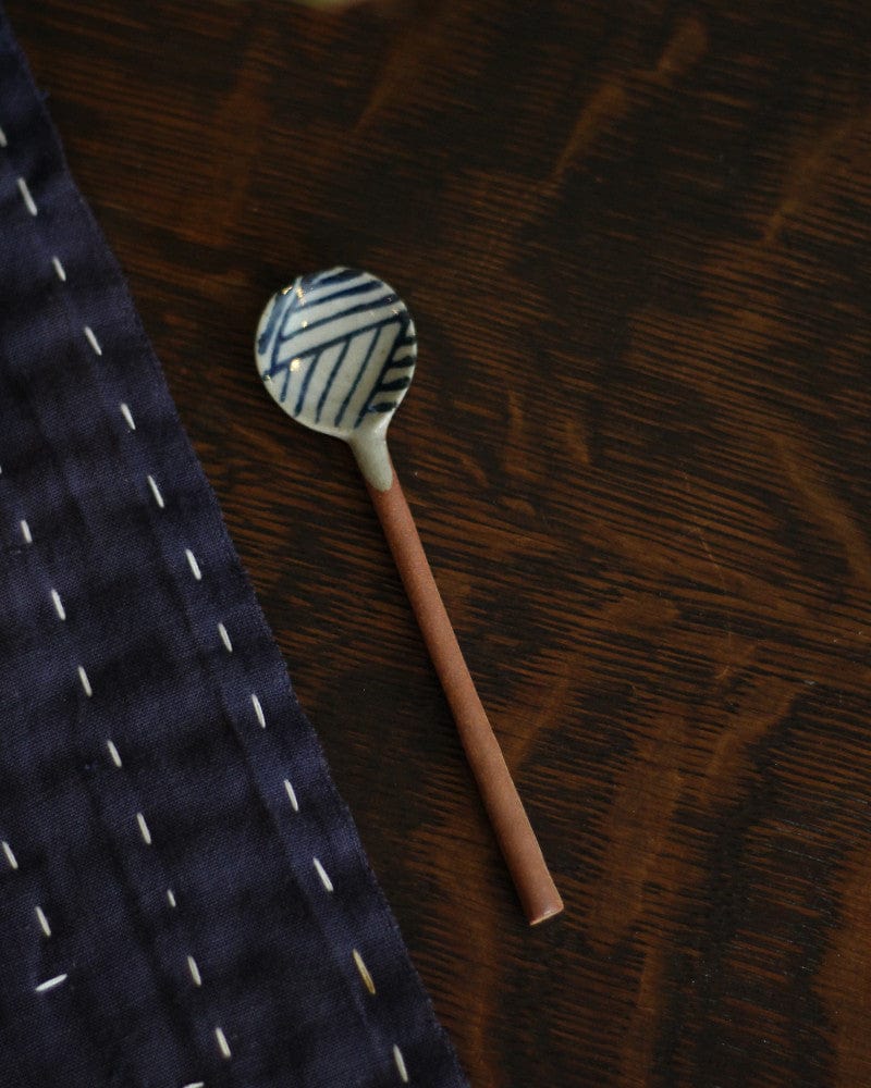 Hand-Painted Spoon, Ichiyama, Classic, Waves