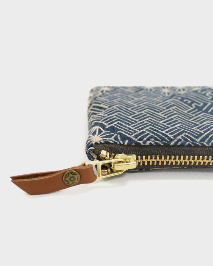 Kiriko Original, Zipper Wallet, Indigo Small Multi
