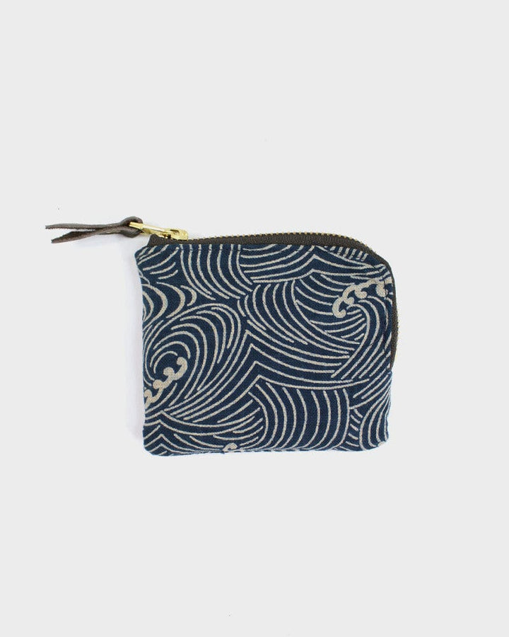 Kiriko Original, Zipper Wallet, Indigo Nami