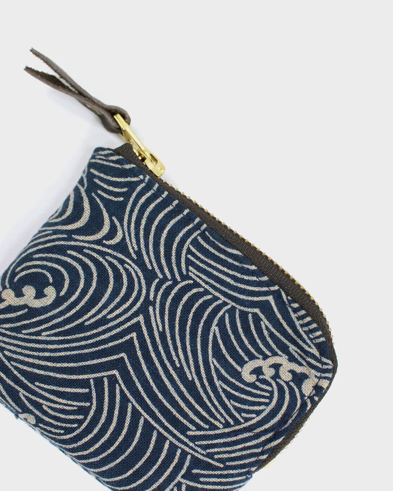 Kiriko Original, Zipper Wallet, Indigo Nami