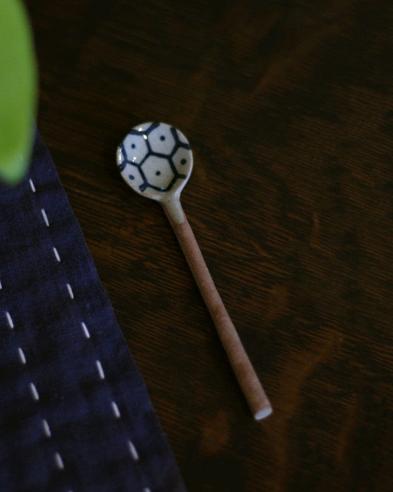 Hand-Painted Spoon, Ichiyama, Tsuchimono, Kikkou