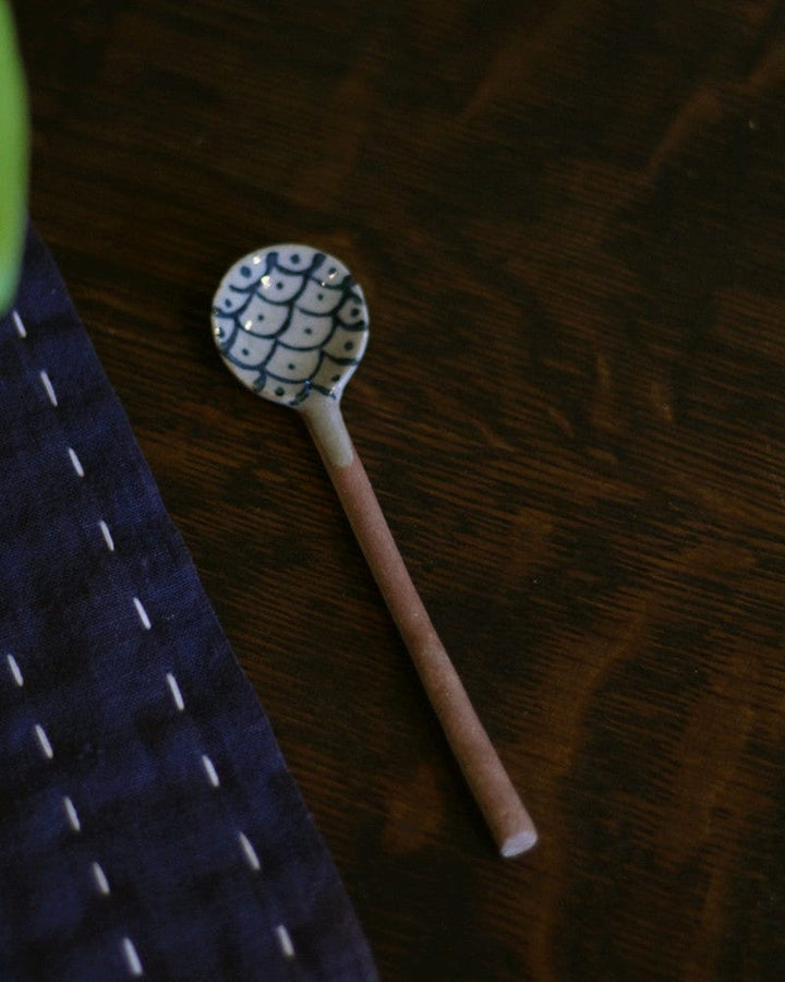 Hand-Painted Spoon, Ichiyama, Tsuchimono, Ami