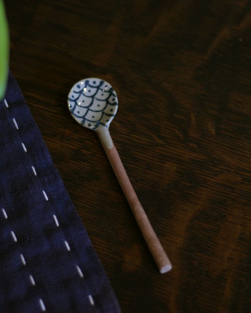 Hand-Painted Spoon, Ichiyama, Tsuchimono, Ami