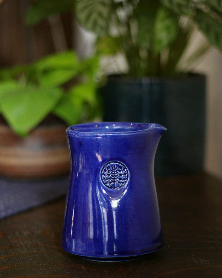 Kelly Pottery x Kiriko Coffee Pot, Short, Blue Glazed