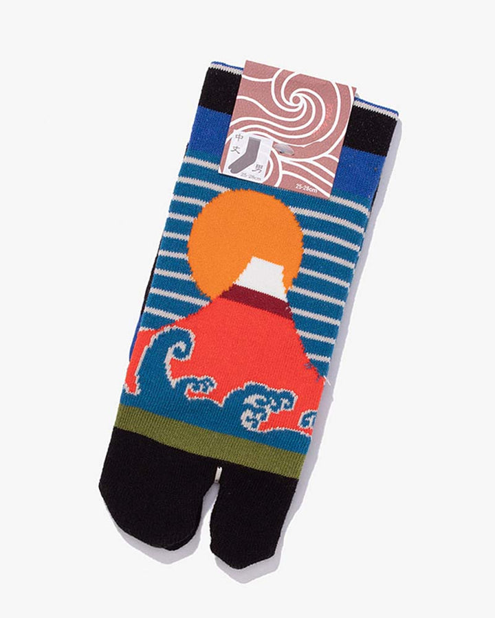 Wa-Modern, Tabi Socks, Crew, Sun and Moon Mt. Fuji