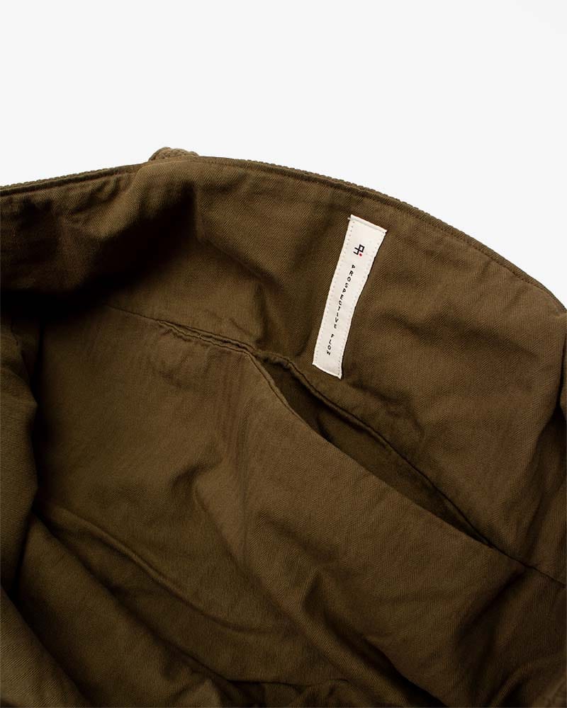 Prospective Flow Tote, Sashiko, Olive