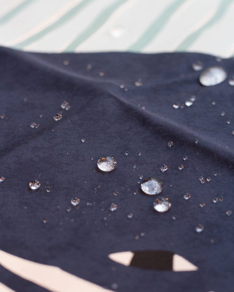 Modern Furoshiki, Musubi, Aquadrop, Water Repellent, Katakata, Bear and Salmon, Green - 39" x 39"