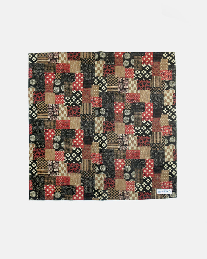Kiriko Original Bandana, Classic, Azuki Patchwork Style