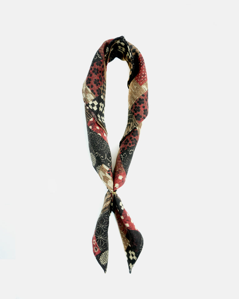 Kiriko Original Bandana, Classic, Azuki Patchwork Style