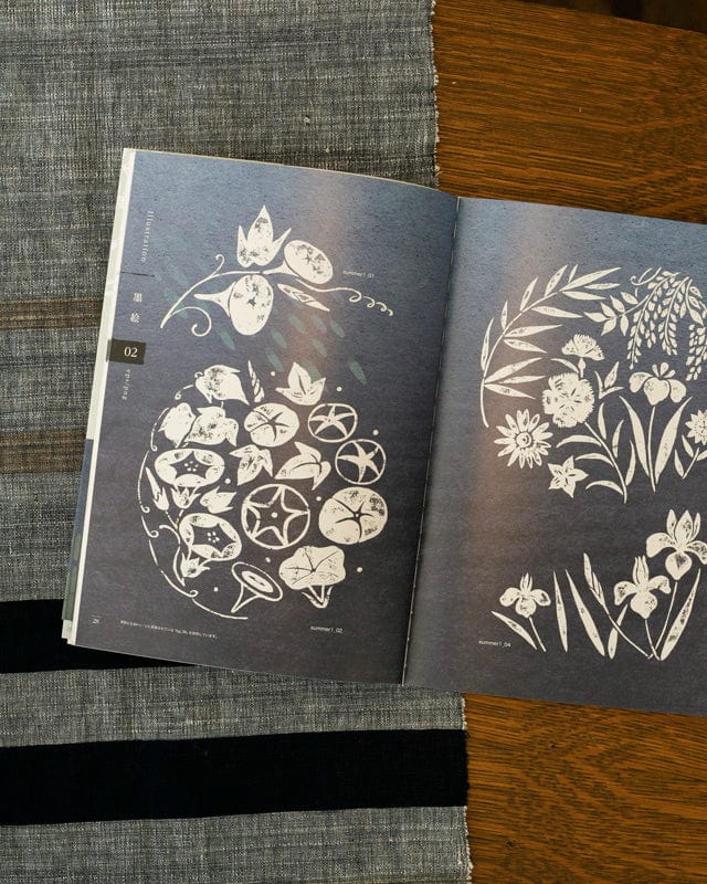 JPN: Hand-Painted Material of the Brush Pattern Seasonal Japanese Pattern